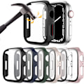 Miniatyrbild 1 av 5: 6-pack hårt PC-fodral för Apple Watch 38 mm serie 3/2/1 med härdat 6-pack 1 6-Pack 1 38mm