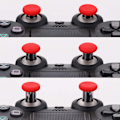 Pikkukuva 4 / 5: Vaihda Grip Stick - Varaosat Analog Joystick Yhteensopiva Xbox one ELITE, PS4 Ohjaimen Lisävaruste - Punainen
