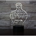 Miniatyrbilde 1 av 5: Elvis Aaron Presley Skrivebordslampe Kongen av Rock and Roll LED nattlys