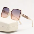 Pikkukuva 2 / 7: 2024 Uudet yksinkertaiset muodikkaat aurinkolasit Hieno tyyli Tik Tok Sama tukkumyynti Monipuoliset muodikkaat naisten aurinkolasit C1 fashion sunglasses
