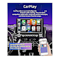 Miniatyrbillede 4 af 5: 1din 6,2 tommer skærm Carplay Android Auto Radio Bil Stereo Bluetooth Mp5 Afspiller 2usb Fm Modtager Hea
