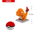 Miniatyrbillede 1 af 4: Nano Blocks Små Byggeklodser Pikachu Murstensmodel Uddannelsesmæssige Legetøj Til Børn Fødselsdag Mursten Charmander
