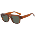 Miniatyrbilde 6 av 7: UNOC 2024 Mote-merke Designer Klassiske Retro Solbriller Luksuriøse Overdimensjonerte Plast Solbriller Kvadratiske Menn Tilpasset Logo Solbriller Leopard Sunglasses3541