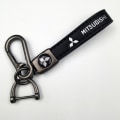 Miniatyrbild 10 av 10: Personlig bilnyckelring i metall med logotyp - Lädernyckelring för män Cadillac Gunmetal Hardware