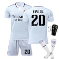 Pikkukuva 3 / 11: 22-23 Real Madrid kotipaita nro 9 Benzema jalkapallopaita nro 10 Modric 20 Vinicius nro 1 paita Size 7 with socks #M