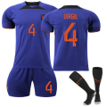 Miniatyrbilde 1 av 6: 22-23 VM-drakt Nederland Bortetrøye Fotballtreningsdrakt VIRGIL 4 VIRGIL 4 VIRGIL 4 2XL