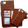Miniatyrbillede 3 af 5: iPhone 7/8/SE (2020 & 2022) - Wallet Case / Magnetisk Case + To Brun