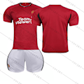 Pikkukuva 1 / 11: 23-24 Manchester Unitedin kotijoukkueen punainen Red Devils -jalkapalloasusetti nro 10 Rashford 21 Anthony 25 Sancho 7 Mount Red Devils home without number #20