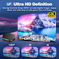 Miniatyrbild 5 av 7: Android TV Box 12.0, 4 GB RAM 64 GB ROM, 6K TV Box Android 4K Wi-Fi 6, T95Z Plus Android Box 6K HDR10+ H618 Quad-core CPU 2.4G/5G Wi-Fi Bluetooth EU EU 4GB 32GB