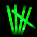 Miniatyrbilde 1 av 5: 60stk Glow Sticks RGB LED Glow Foam Stick Glow Sticks Mørkt Lys for fest 60pcs Green