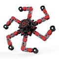 Miniatyrbilde 9 av 10: 3-pak Fingertip Gyro Fidget Spinner, DIY Deformerbare Kjeder Lenker Fingertip Spinning Robot for Voksne og Barn