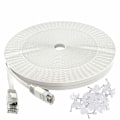 Miniatyrbillede 1 af 7: Cat 6 Ethernet Kabel 50 Ft Hvid - Fladt Internet Netværks Lan