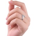 Miniatyrbild 4 av 5: 9 st silverfärgade justerbara ringar set knut justerbar fingerring läder tåring strand smycken presenter till kvinnor flickor