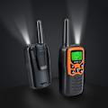 Miniatyrbild 5 av 5: 22 FRS-kanaler Långdistans Intercom för Vuxna, Familje Intercom med LED Ficklampa VOX LCD-skärm för Vandring och Campingresor (Orange 2-Pack)