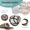 Miniatyrbillede 3 af 5: Genanvendelig kaffefilter, 4-kop kurv kaffefilter udskiftning permanent kaffefilter kaffefilter udskiftning