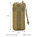 Miniatyrbild 2 av 5: Taktisk Molle Vattenflaska Väska Militär Utomhus Camping Vandring Dragsko Vattenflaska Hållare Multifunktion Flaska Väska Jungle with strap