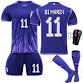 Pikkukuva 2 / 11: 22-23 Argentiinan vieraspaita nro 10 Messi 11 Di Maria 22 Lautaro 21 Dybala Cup jalkapalloasu Size 10 with socks #22