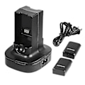Miniatyrbillede 1 af 4: Opladningsstation med base til Xbox 360 controller + 2 genopladelige batterier
