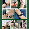 Miniatyrbild 7 av 7: 3 st armband för Mi Band 7 6 5 4 3 armband Xiaomi Mi Band armband silikon sport ersättningsarmband smartklocka tillbehör svart 3 st black 3PCS Mi band 7