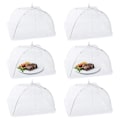 Miniatyrbillede 1 af 2: Fluehætte, sæt med 6 foringsbetræk, sammenklappeligt betræk Betræk, perfekt fluebeskyttelse til mad, frugt, picnic, grill