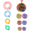 Miniatyrbilde 4 av 4: 8-pakke Pom Pom Maker i 4 størrelser Håndverk Pom Pom Strikksett Mal Pom Pom DIY Nål Håndverk Verktøysett