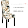 Miniatyrbild 3 av 5: 4-pack julstolsöverdrag stretch avtagbar tvättbar matsal blomma mönster Flower Pattern 4