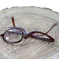 Miniatyrbild 4 av 5: Enkelsidiga sminkglasögon för kvinnor Fällbara vridbara sminkläsglasögon för kvinnor Ögonsminkverktyg blå låda blå låda blue box glasses power 350