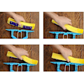 Miniatyrbilde 6 av 6: Moppehode-påfyllinger Absorberende Svamp, Moppehode, Kvastdynor - Pakke med 3 Erstatningsdynor for Mop Grå