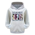 Pikkukuva 4 / 5: 3-16 vuotta lapsille Pop Taylor Swift The Eras Tour painettu huppari tytöille pojille huppari pusero topit Harmaa