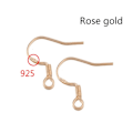 Miniatyrbillede 1 af 5: 100 stk. Øreringe Spænder Kroge Jernkrog ROSE GULD ROSE GULD rose gold rose gold