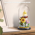 Miniatyrbild 2 av 4: Uggla Blomsterbukett Byggset för Vuxna, Djur Blommor Växter Dekoration med Dammskydd, Födelsedagspresent Byggleksak för Pojkar Flickor, 1123 St Mini