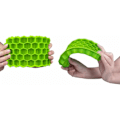 Miniatyrbillede 5 af 5: Isterningbakke med låg, bløde silikone isterningforme, diamantformede isterninger til drinks og desserter, nemme at fjerne (grøn, 1 pakke) Green, 1 Pack Green, 1 Pack