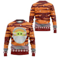 Pikkukuva 1 / 5: The Mandalorian ja Grogu Baby Yoda Ruma Ugly-neule 2024 Hyvää Joulua Miesten Pusero Syksy Talvi Tähtien sota Damtröja tyyli 6 style 6 XL