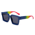 Miniatyrbilde 1 av 7: HW 86229 Luksuriøse Designer Solbriller i Punk Rock Stil, Tilpassede Overdimensjonerte Tykke Store Rammer, Millionær Solbriller for Menn C36 86229 Sunglasses