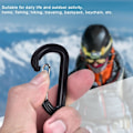 Miniatyrbillede 7 af 7: D-ring Karabiner Clip, 20 stk Plastik Vandreturs Spænder Nøgleringe Karabiner til Udendørs