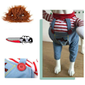 Miniatyrbild 3 av 5: Hundkostymer Dödsdockan Chucky Kläder Husdjur Julfest Cos - I lager