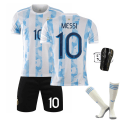 Miniatyrbild 7 av 11: 2021 Argentina tröja Maradona nr 10 Messi spel sport träning hem och borta fotboll uniform kostym män No socks size 10 Children's size 26