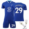 Miniatyrbillede 7 af 11: 22-23 Chelsea hjemmebane nr. 10 Pulisic trøje 9 Lukaku 19 Mount Werner fodbolduniform No. 11 with socks + protective gear #XL