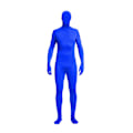 Miniatyrbillede 1 af 5: Festdragt Usynlig Morph Suit Voksen Mænd Kvinder Fuld Royal Blå Royal Blå Royal blue 160CM