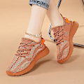 Miniatyrbillede 5 af 5: Kvinders Løbesko Letvægts Åndbare Vandresko Atletiske Mode Sneakers 1075 Brown EU 39