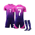 Miniatyrbilde 1 av 2: 25 Tyskland Borte Rosa Nr. 7 Havertz Fotballdraktsett Inkluderer Barn og Voksenstørrelser Nr. 7 Havertz Nr. 7 Havertz no. 7 Havertz 2XL(190-200CM）