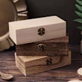 Miniatyrbild 4 av 5: Rektangulära trälådor Presentförpackning BB B B