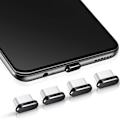 Pikkukuva 1 / 5: kappaletta (musta) USB C -pölypistokkeet Type-C -suojus Yhteensopiva
