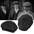 Miniatyrbild 2 av 5: Retro Newsboy Caps Herr Caps för män Brittiska målarhattar Höst Vinter basker Herringbone Flat Cap Hip Hop basker Gorras Navy 2