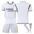 Miniatyrbild 7 av 11: Real Madrid fotbollströja 2023-24 20 Vinicius 10 Modric 9 Benzema nr 7 Hazard tröja version Home No. 7 + socks and gear XS
