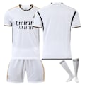 Miniatyrbillede 7 af 11: Real Madrid fodboldtrøje 2023-24 20 Vinicius 10 Modric 9 Benzema nr. 7 Hazard trøjeversion No home number XXL