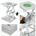 Miniatyrbillede 4 af 7: Laboratorie løftehylde, rustfrit stål løfteplatform med saksstativ, platformhylde 200*200