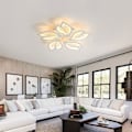 Miniatyrbillede 2 af 10: LED Loftlampe 65W Kreativ Blomst Loftlampe Moderne Lysekrone til Stue Soveværelse Gang Køkken 3500K Varmt Hvid