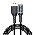 Miniatyrbilde 1 av 5: Ladekabel Datakabel SVART USB TIL TYPE C USB TIL TYPE C Svart Black USB to Type C - USB to Type C