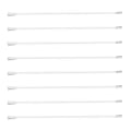 Pikkukuva 2 / 2: 8 kpl pystysuoria kaihtimia, kaihtimien vetotanko, muoviset kaihtimet, taikasauva, valkoinen, 40 x 1 cm, valkoinen White